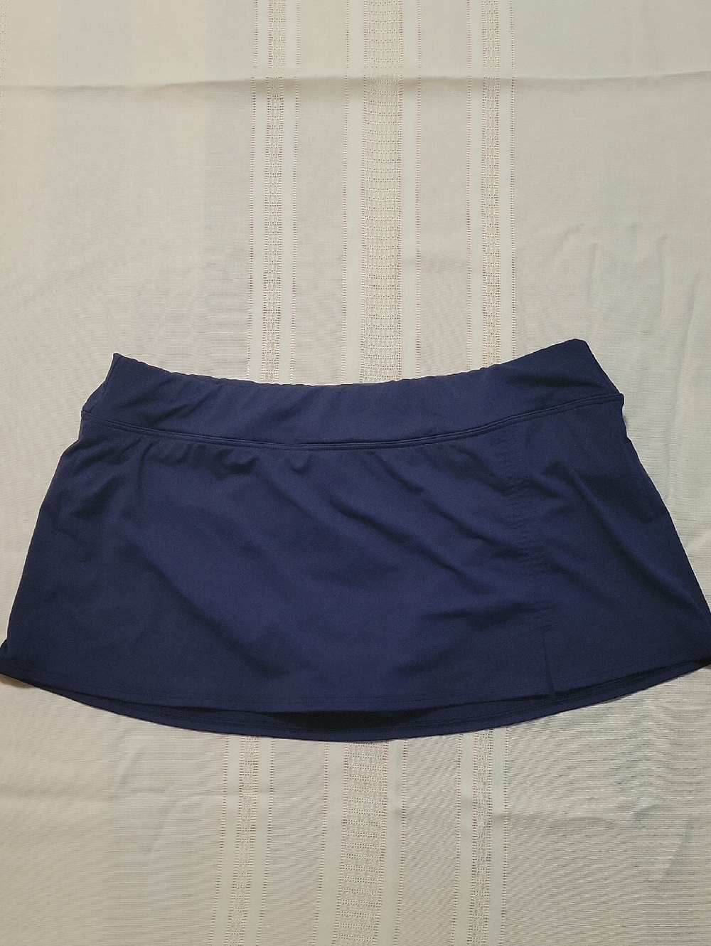Lands' End Navy Blue Swim Mini Skirt